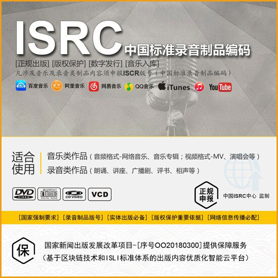 音乐ISRC申请